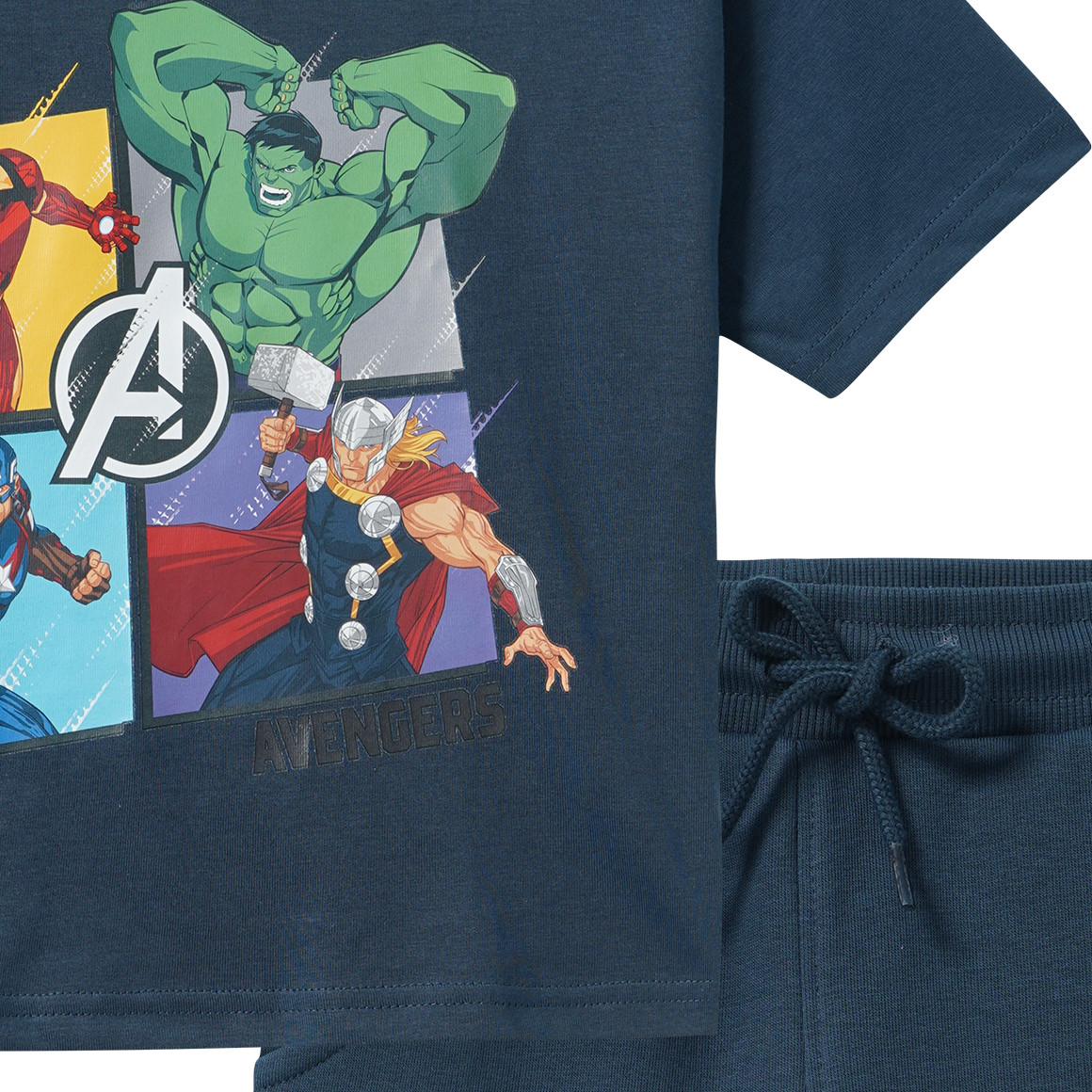 MARVEL Avengers Set mit T-Shirt und Shorts