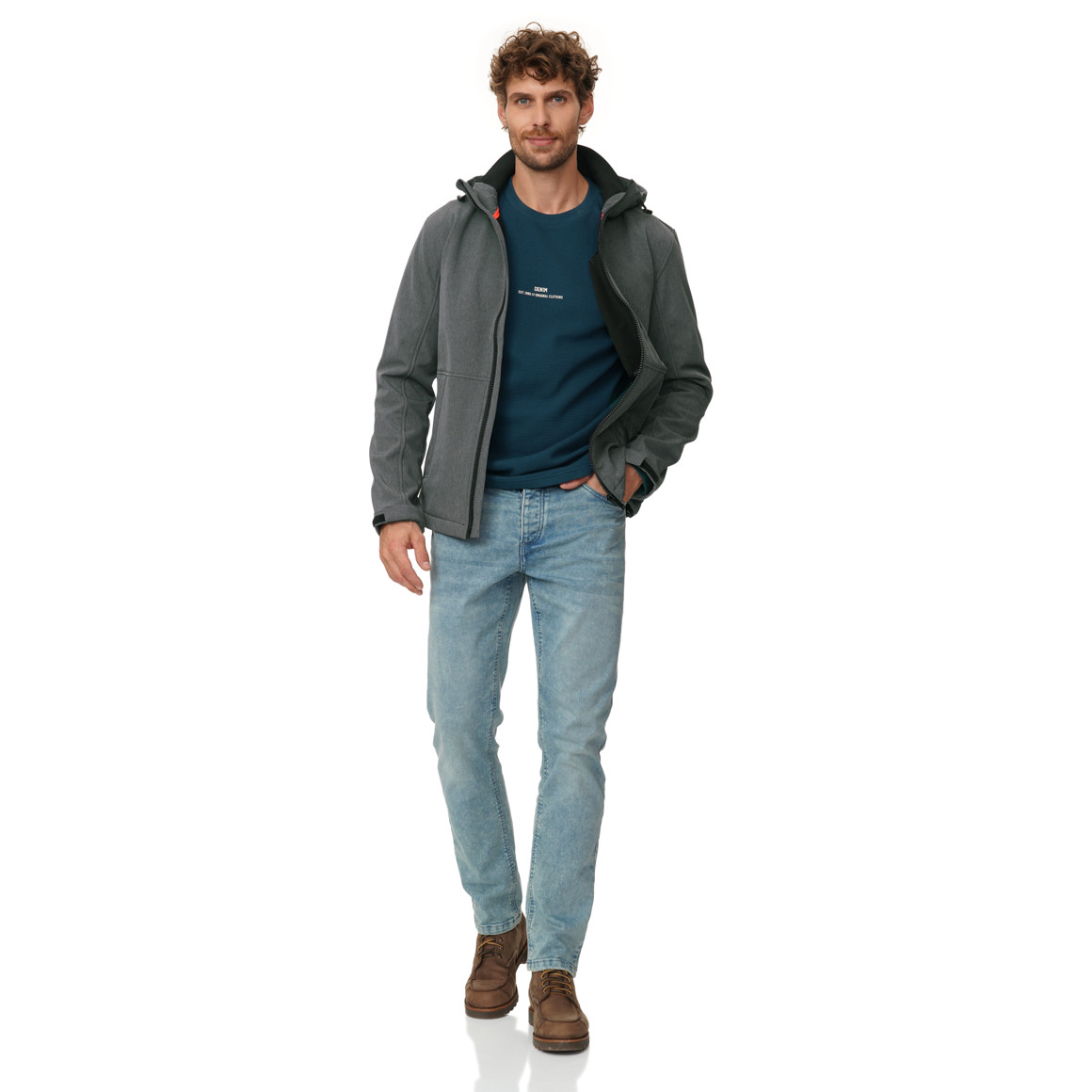 Herren Softshelljacke mit drei Taschen