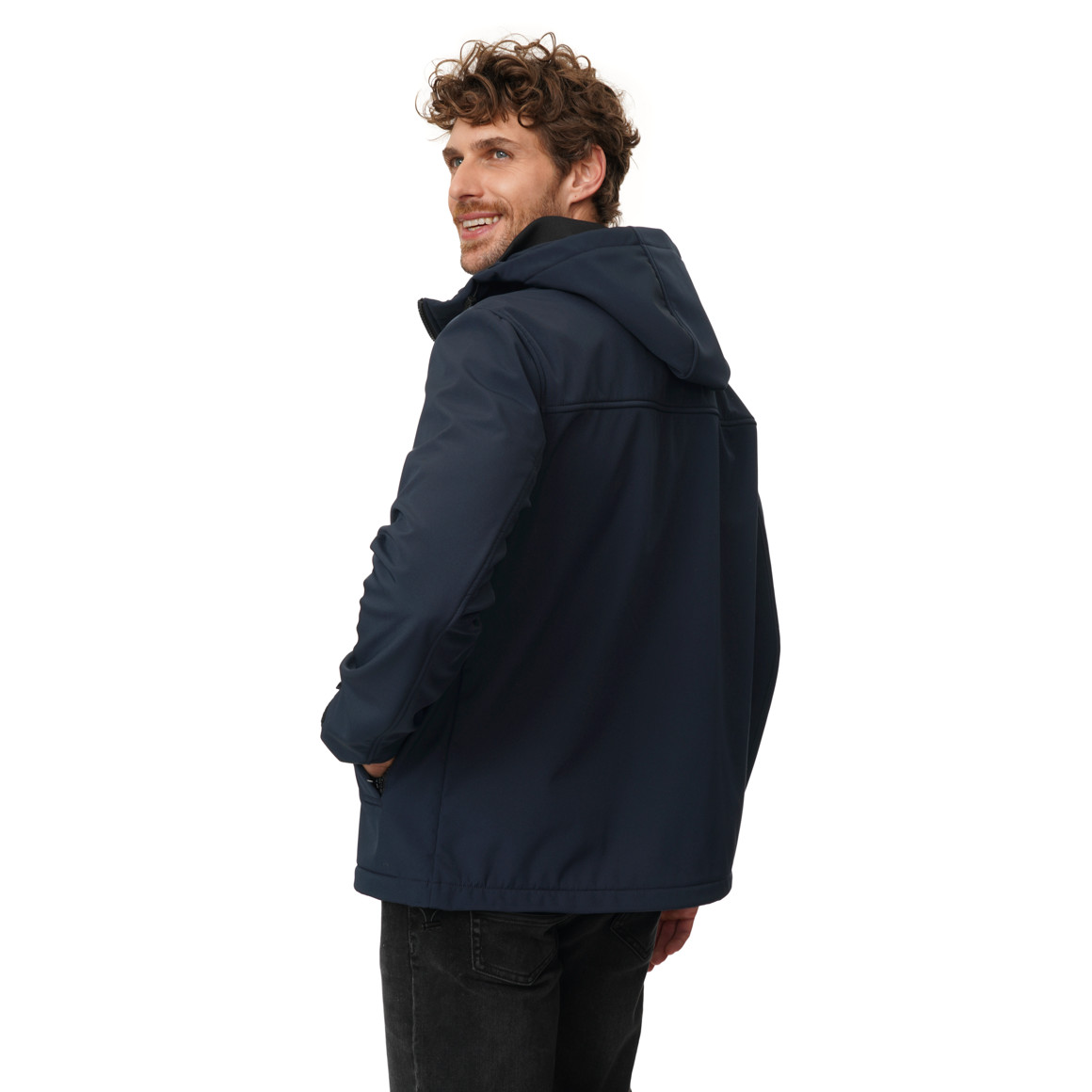 Herren Softshelljacke mit drei Taschen