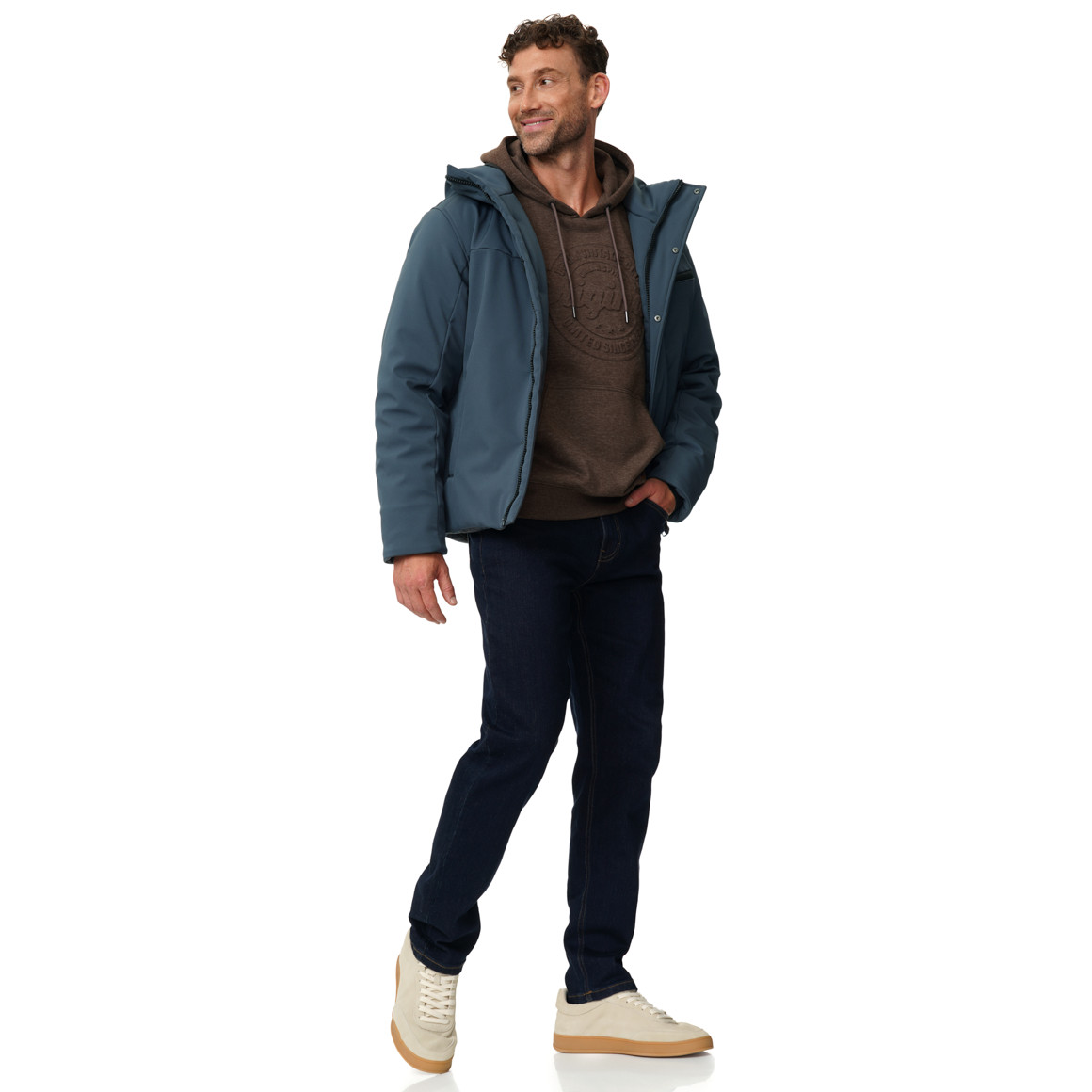 Herren Softshelljacke mit drei Taschen