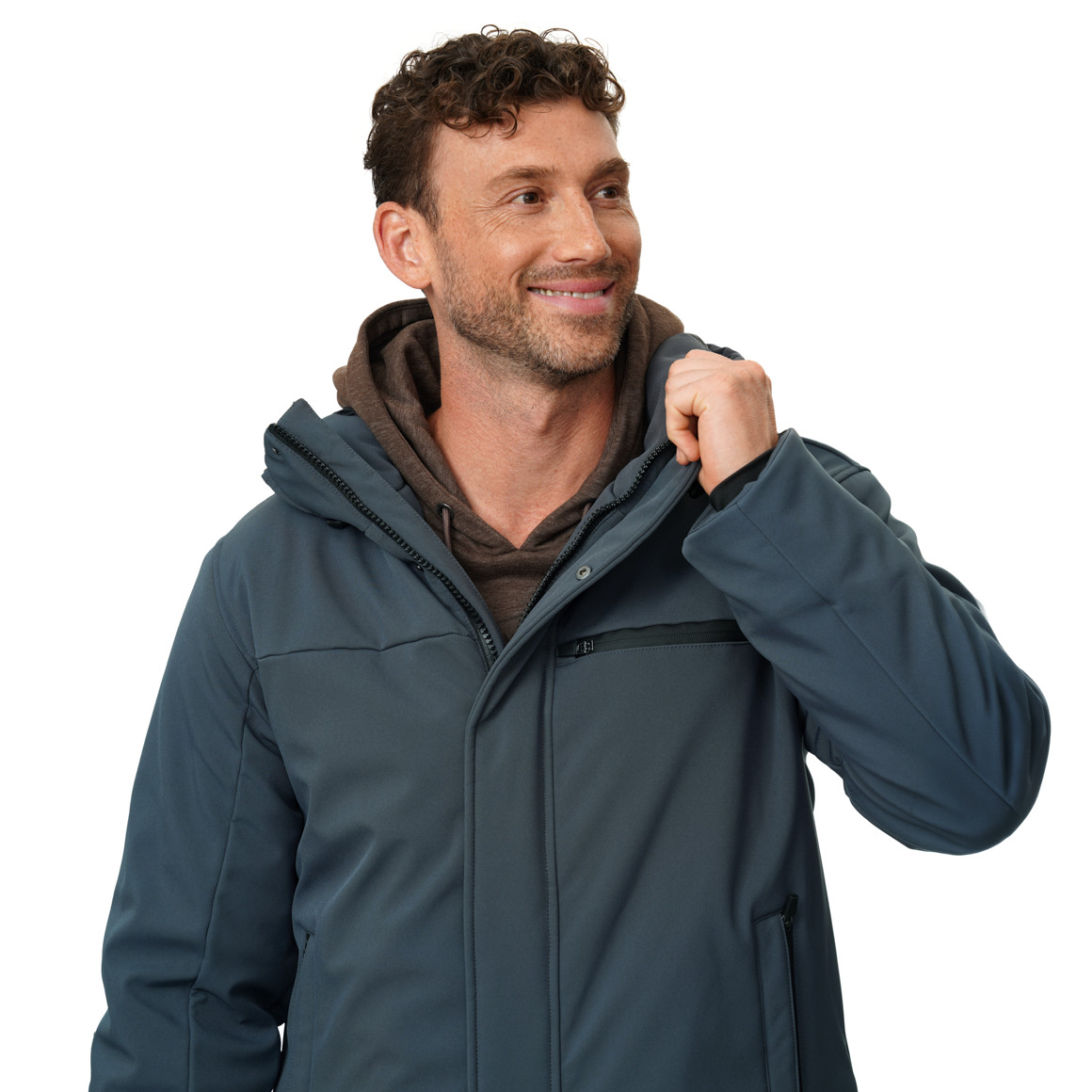 Herren Softshelljacke mit drei Taschen
