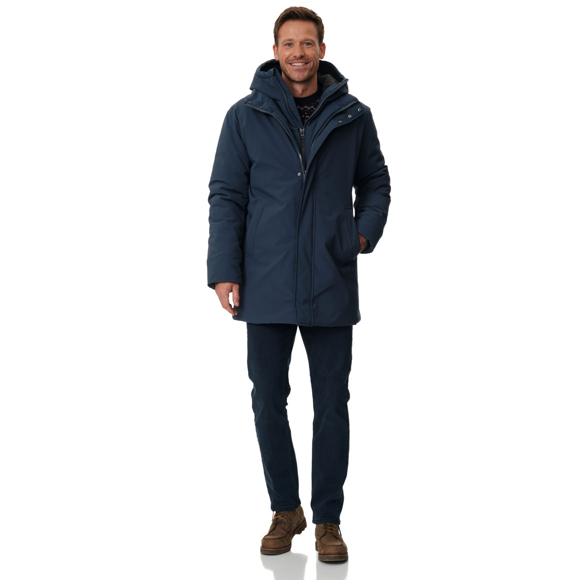 Herren Parka mit Kapuze