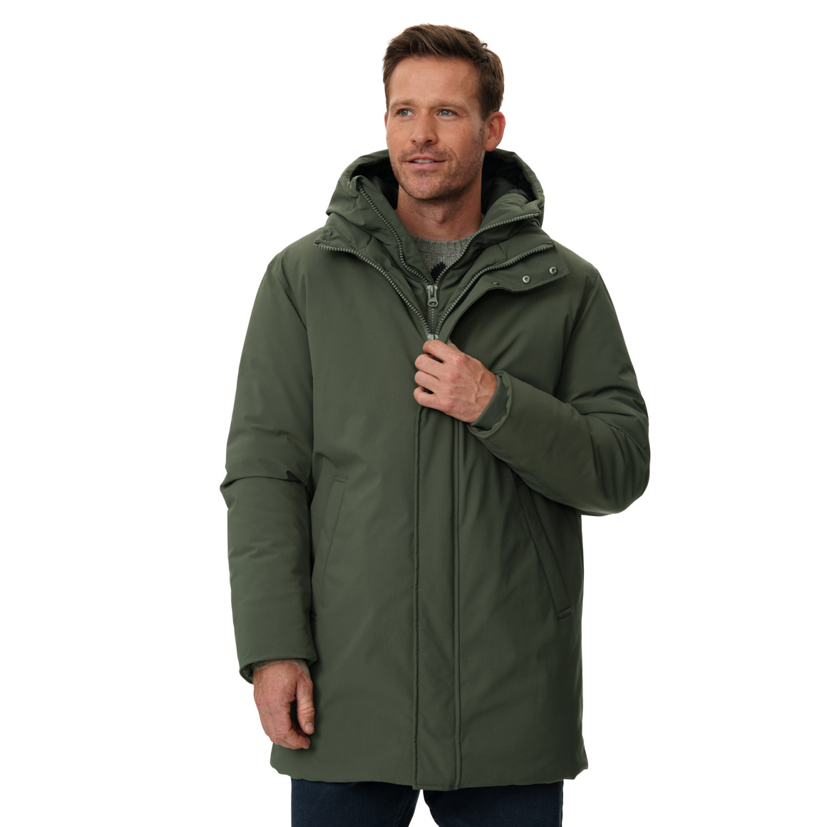 Herren Parka mit Kapuze