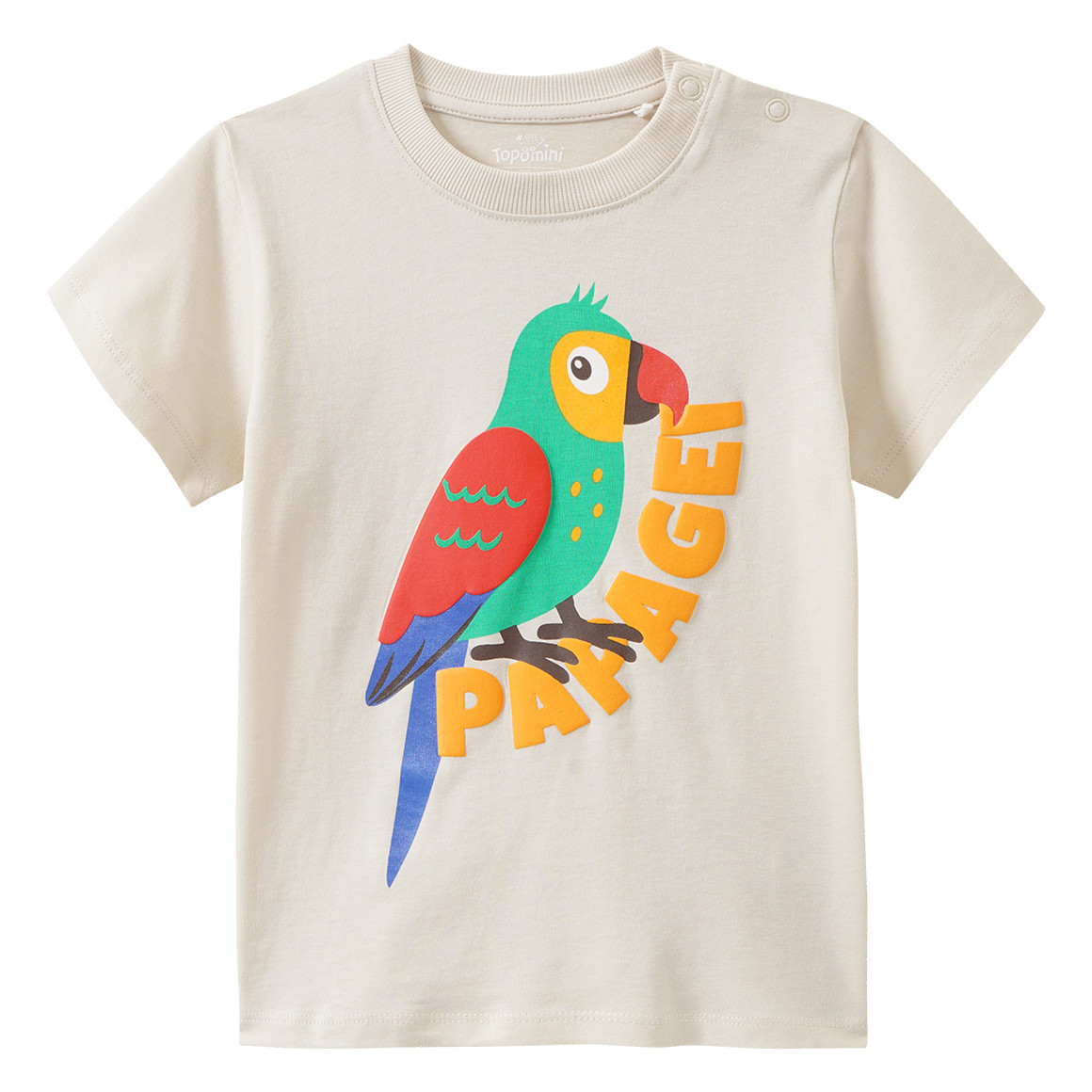 Baby T-Shirt mit Papagei-Motiv