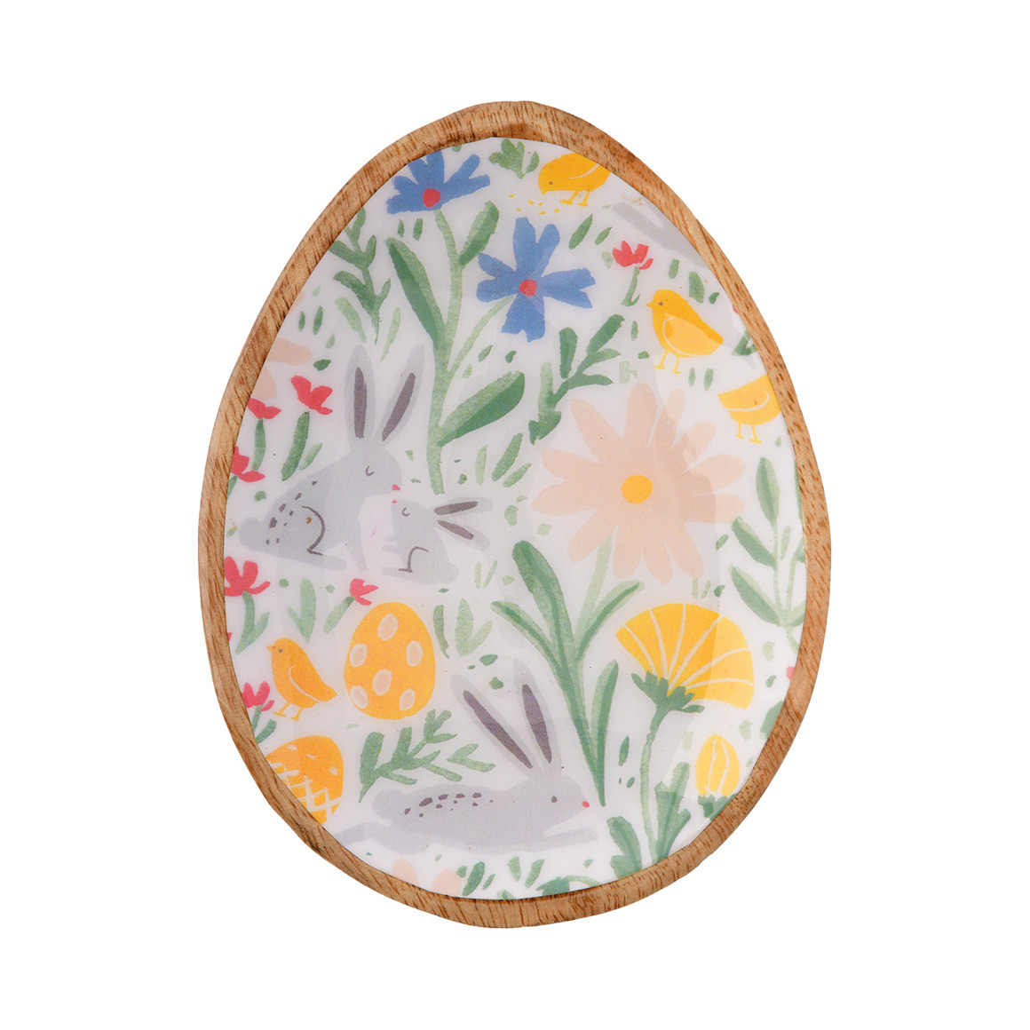 Kleine houten plaat in paas-Design