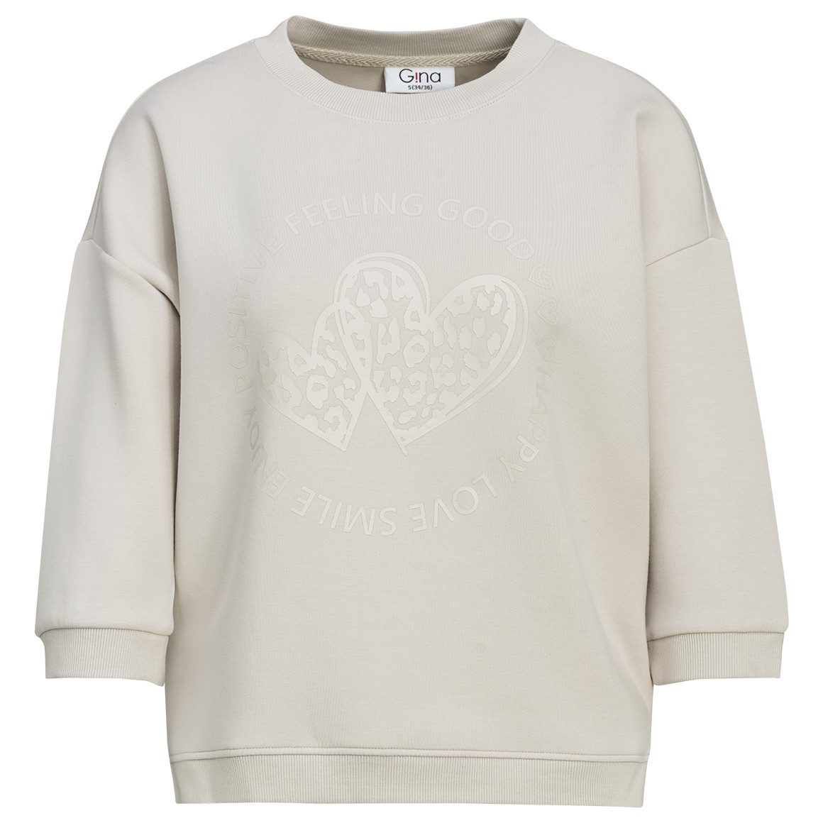 Damen Sweatshirt mit 3/4-Arm