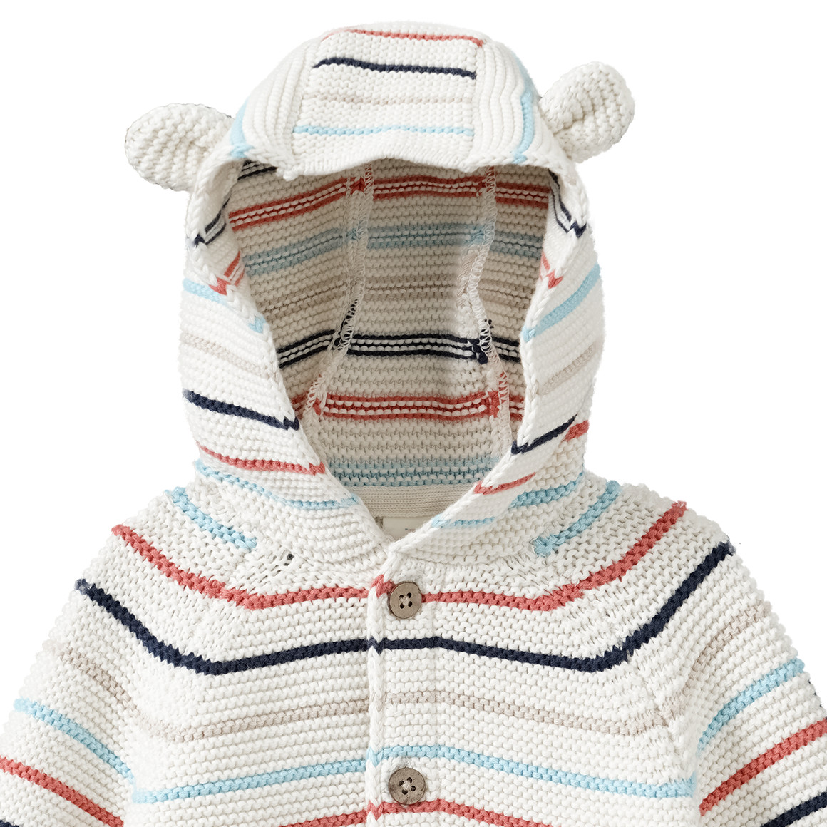 Newborn Strickjacke mit Öhrchen