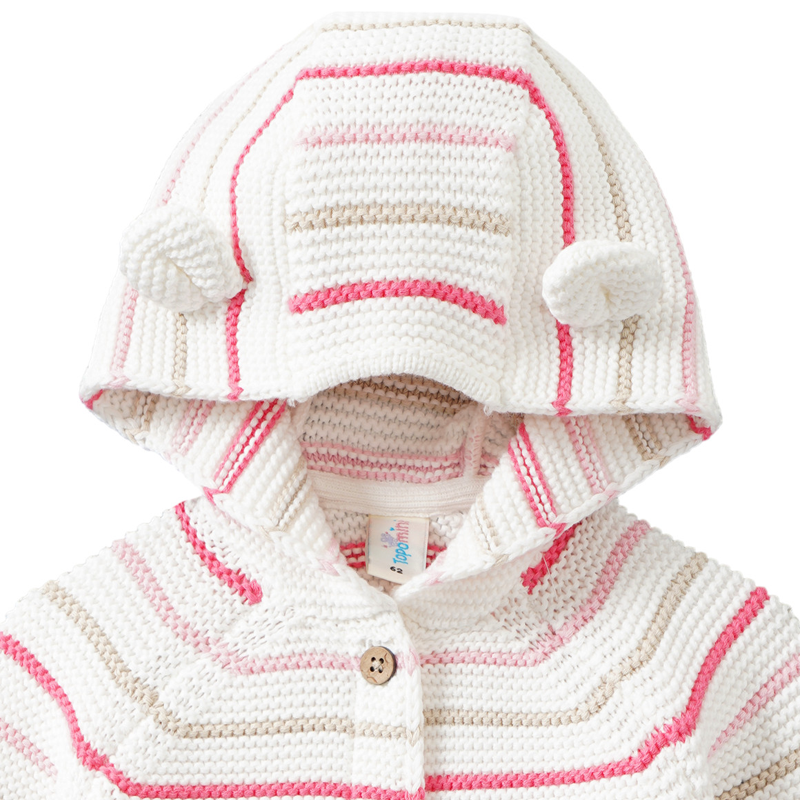 Newborn Strickjacke mit Öhrchen