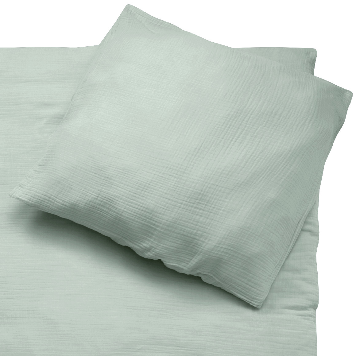 Mousseline beddengoed 155 x 220 cm effen