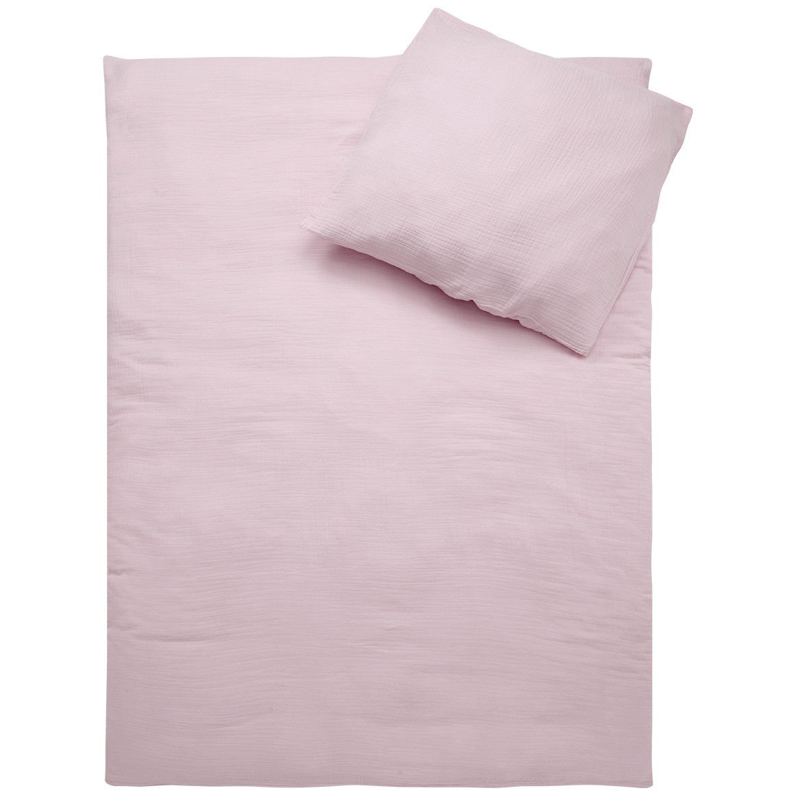 Mousseline beddengoed 135 x 200 cm effen