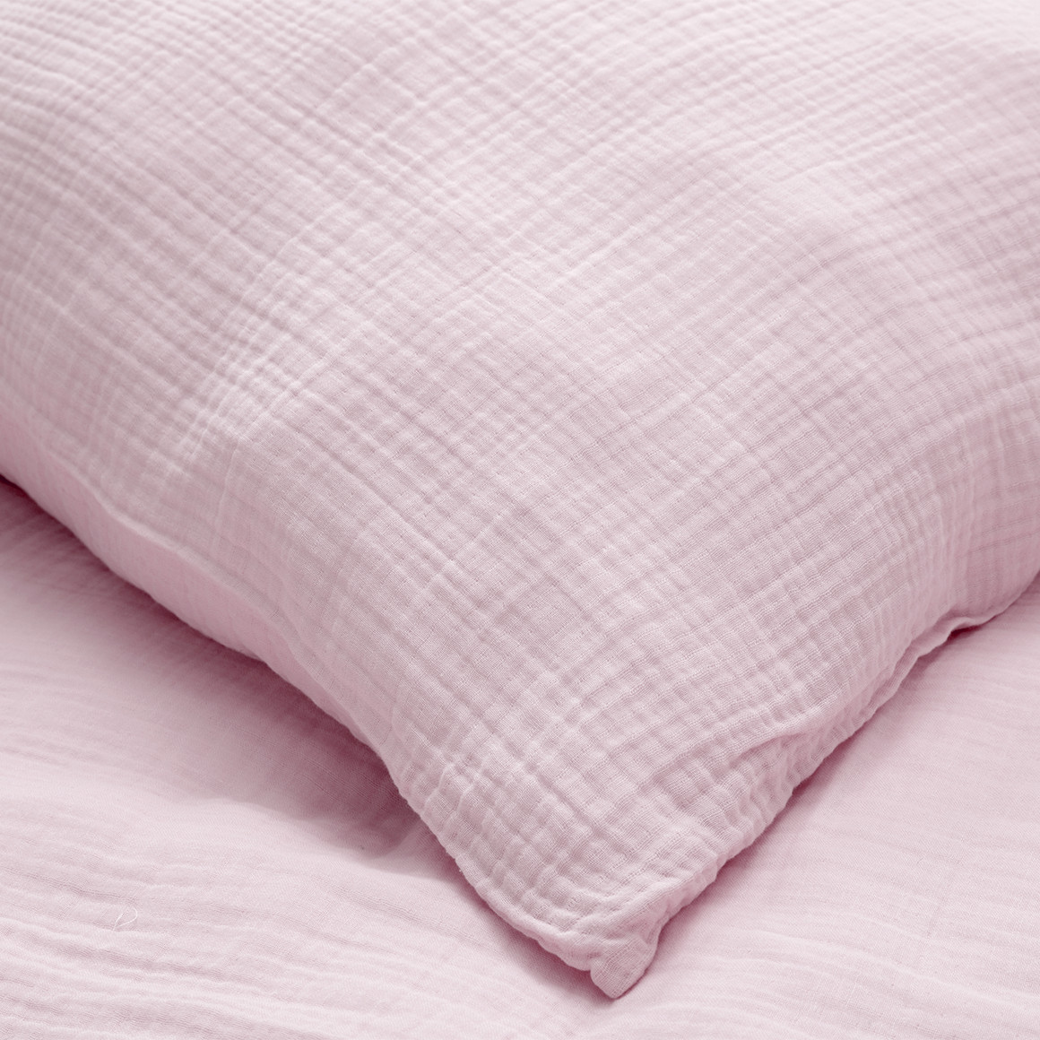 Mousseline beddengoed 135 x 200 cm effen