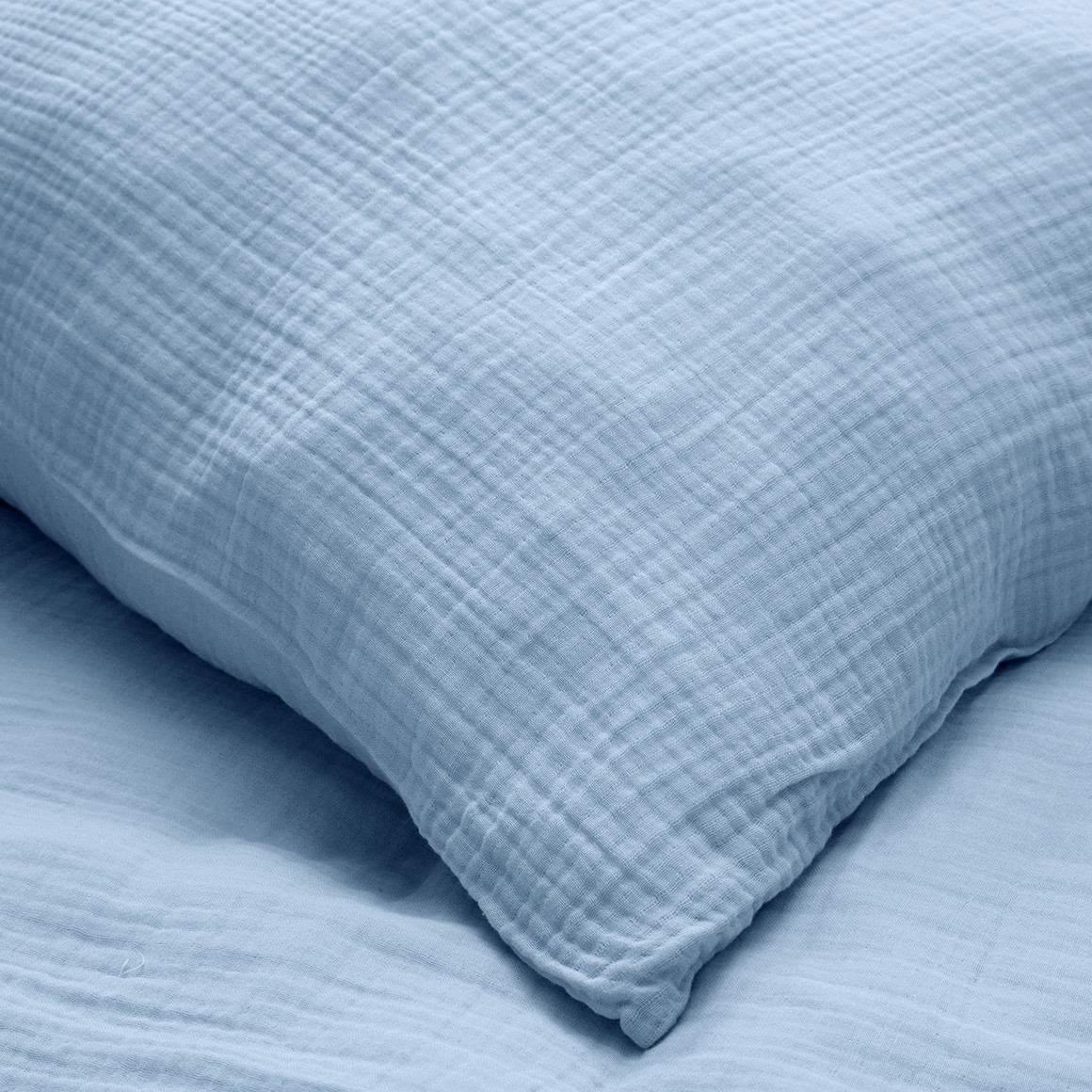 Mousseline beddengoed 135 x 200 cm effen