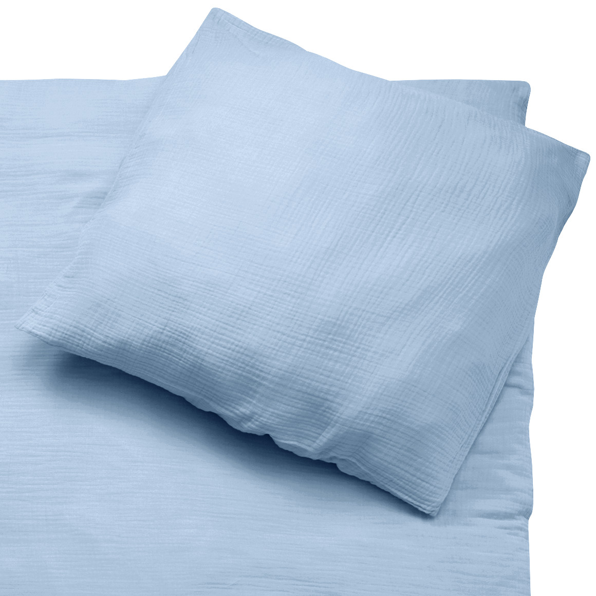 Mousseline beddengoed 135 x 200 cm effen