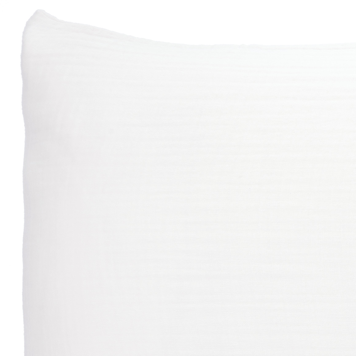 2 mousseline kussenslopen effen kleur