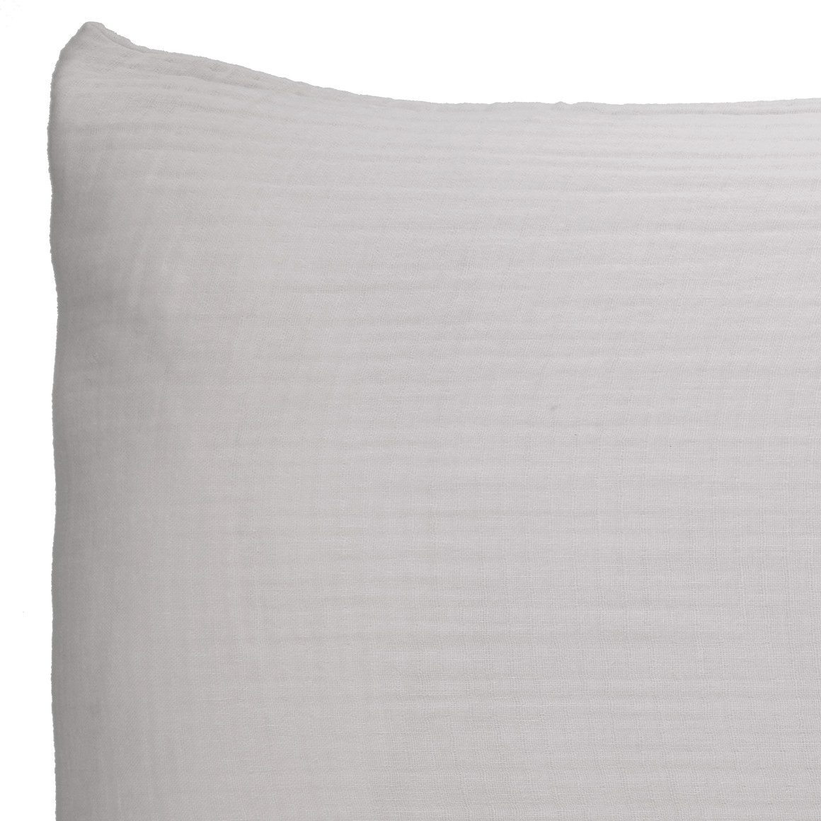 2 mousseline kussenslopen effen kleur