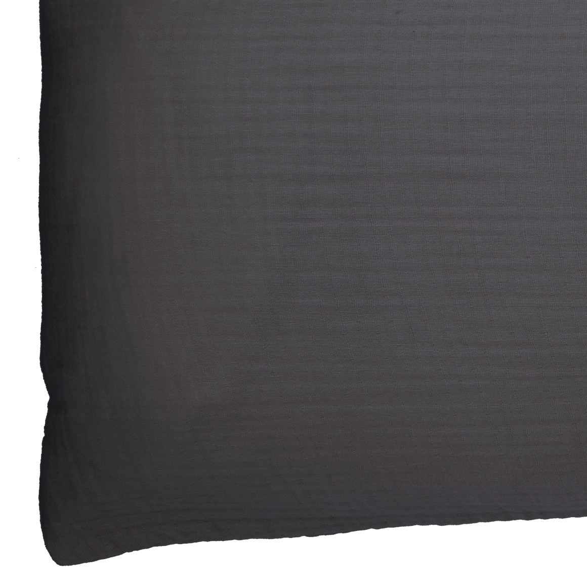 2 mousseline kussenslopen effen kleur