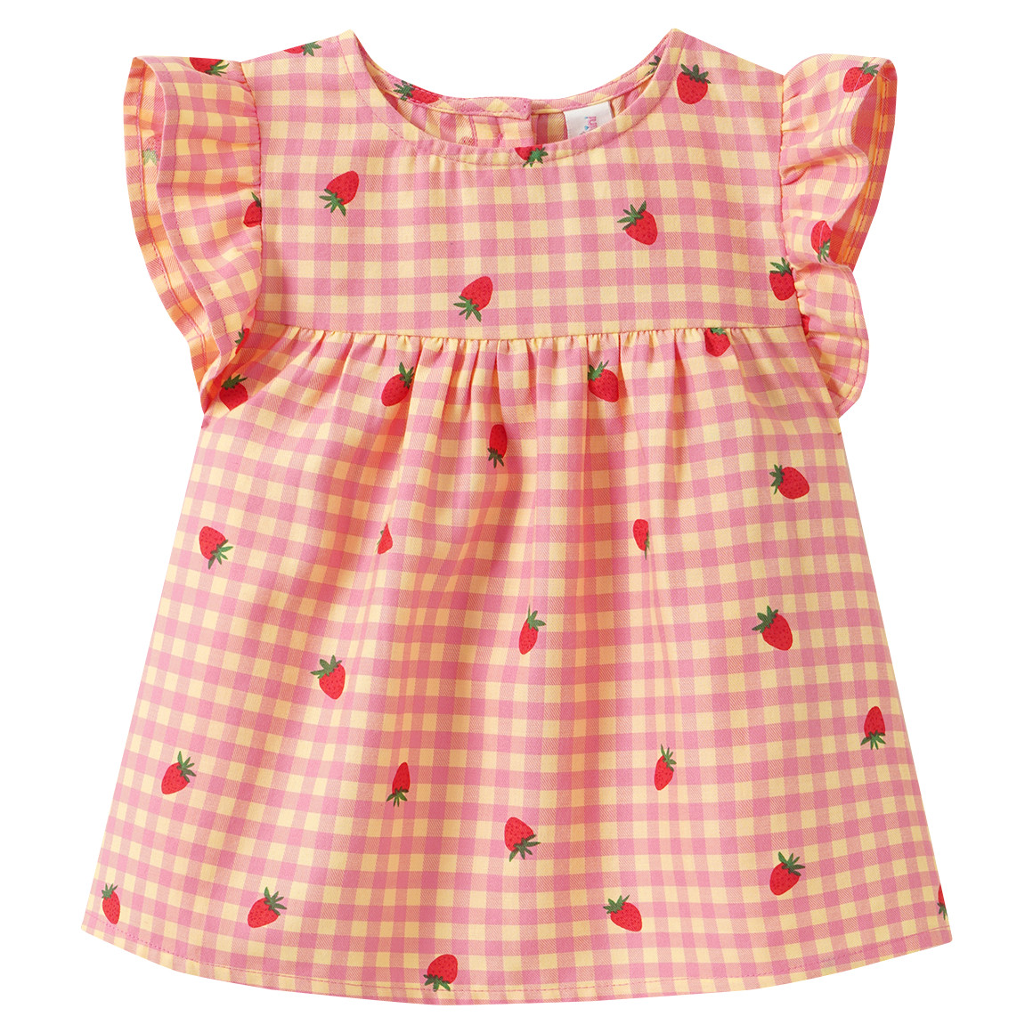 Babyblouse met aardbei print