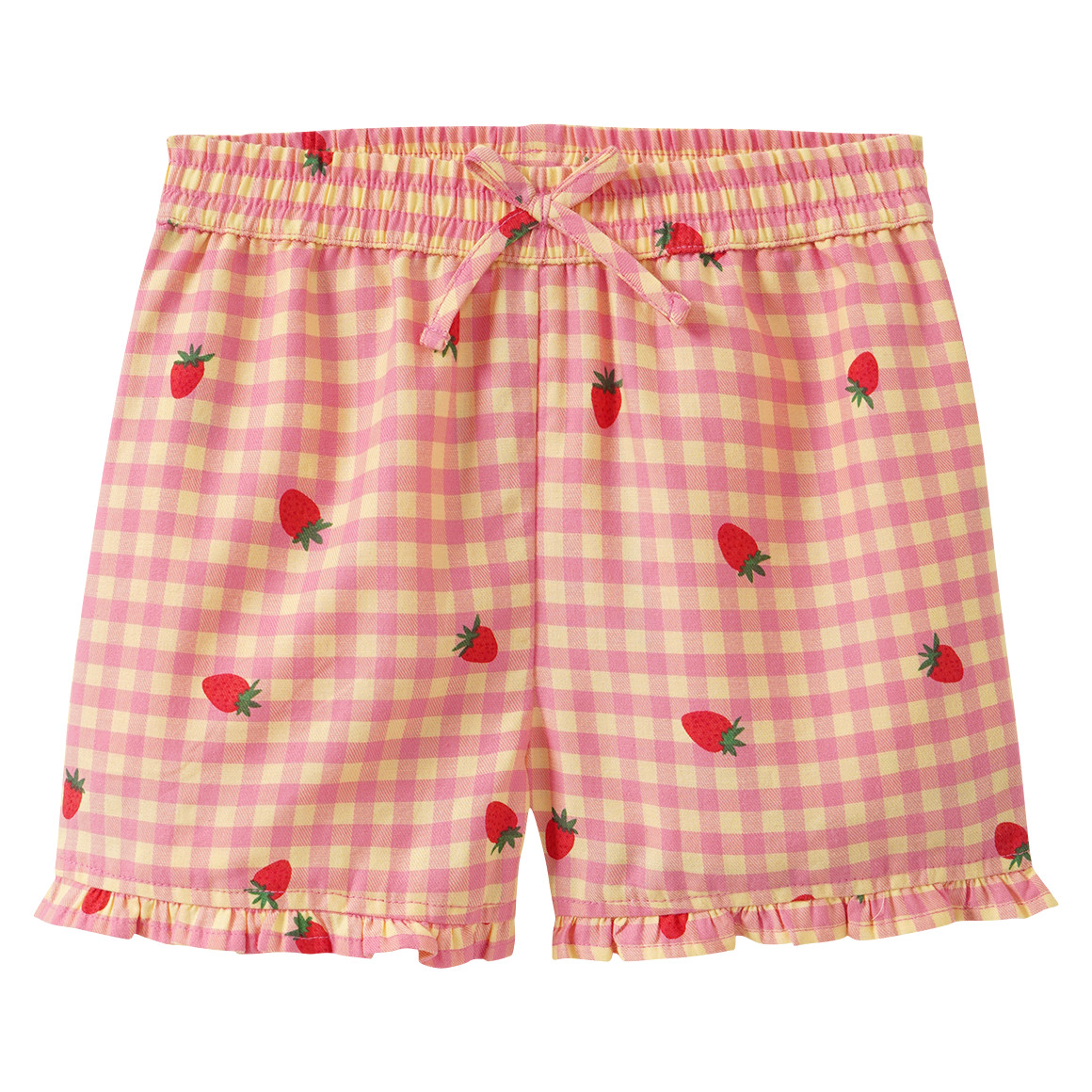 Baby Shorts mit Erdbeer-Print