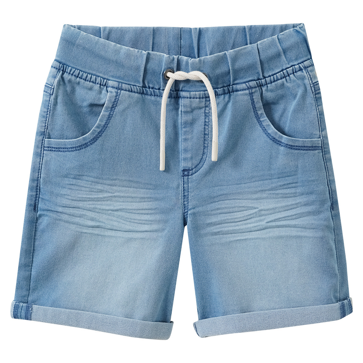 Jungen Jeansshorts mit Tunnelzug