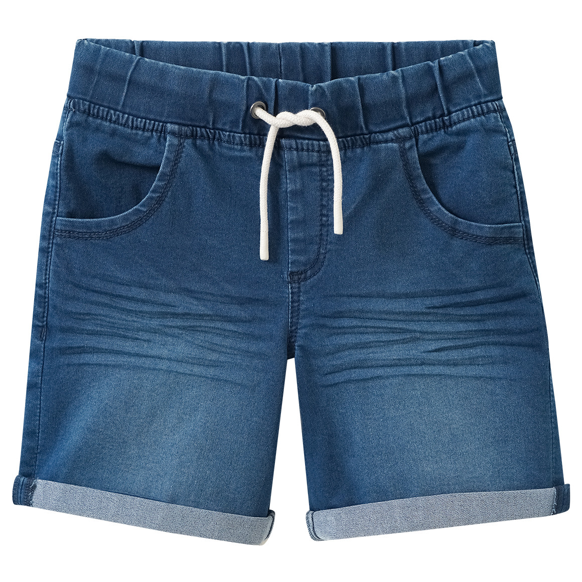 Jungen Jeansshorts mit Tunnelzug