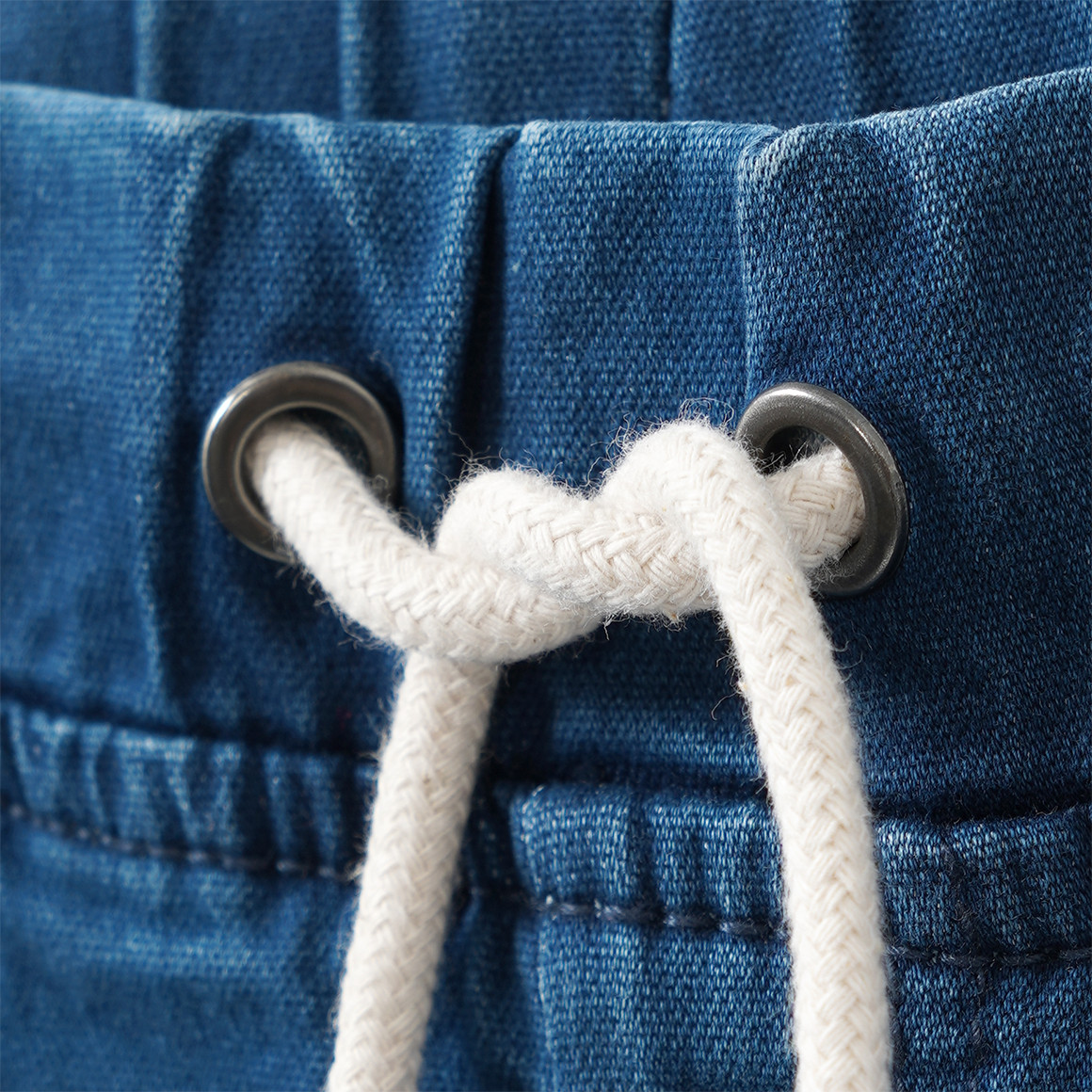 Jungen Jeansshorts mit Tunnelzug