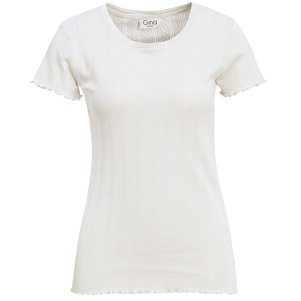 Dames T-shirt met ajourpatroon