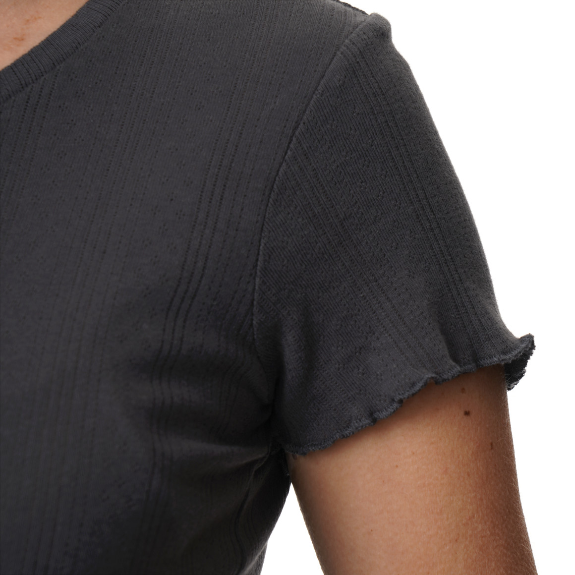 Dames T-shirt met ajourpatroon