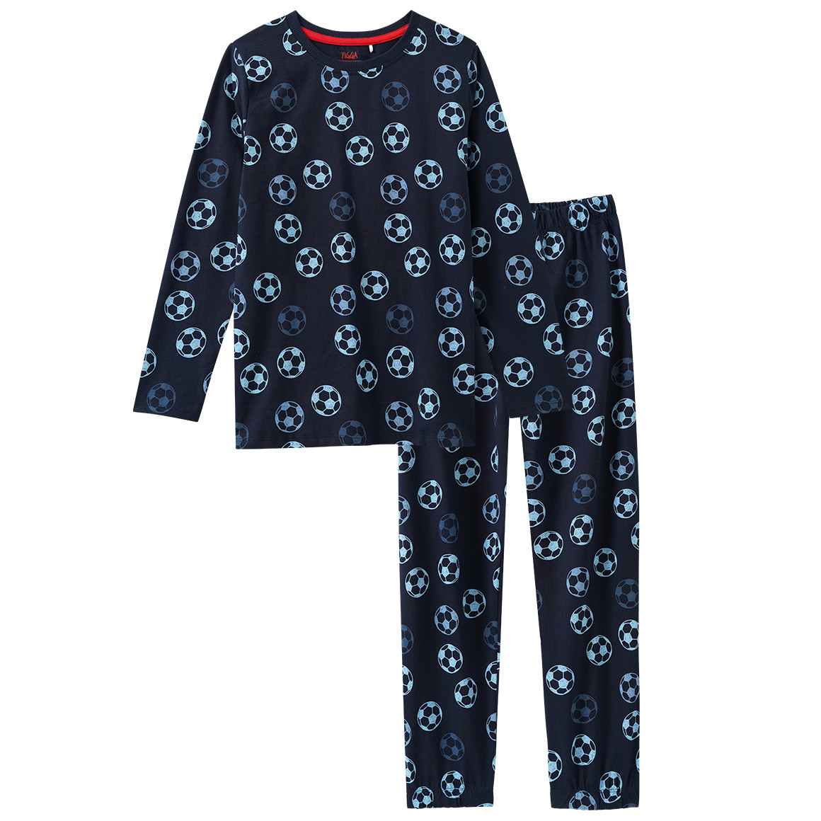 Jungen Schlafanzug mit Fußball-Print