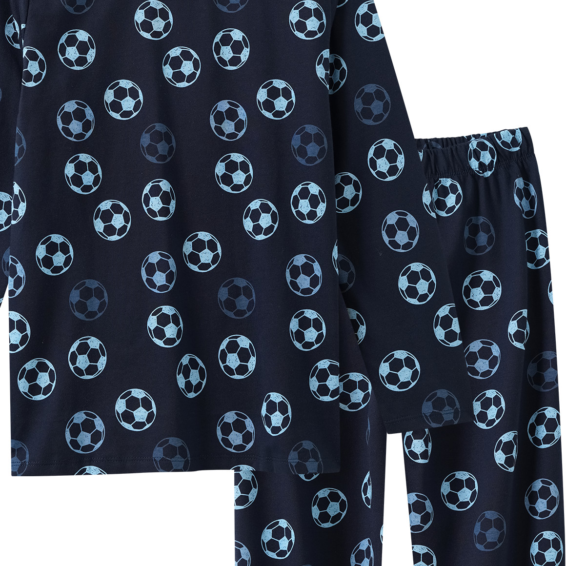 Jungen Schlafanzug mit Fußball-Print
