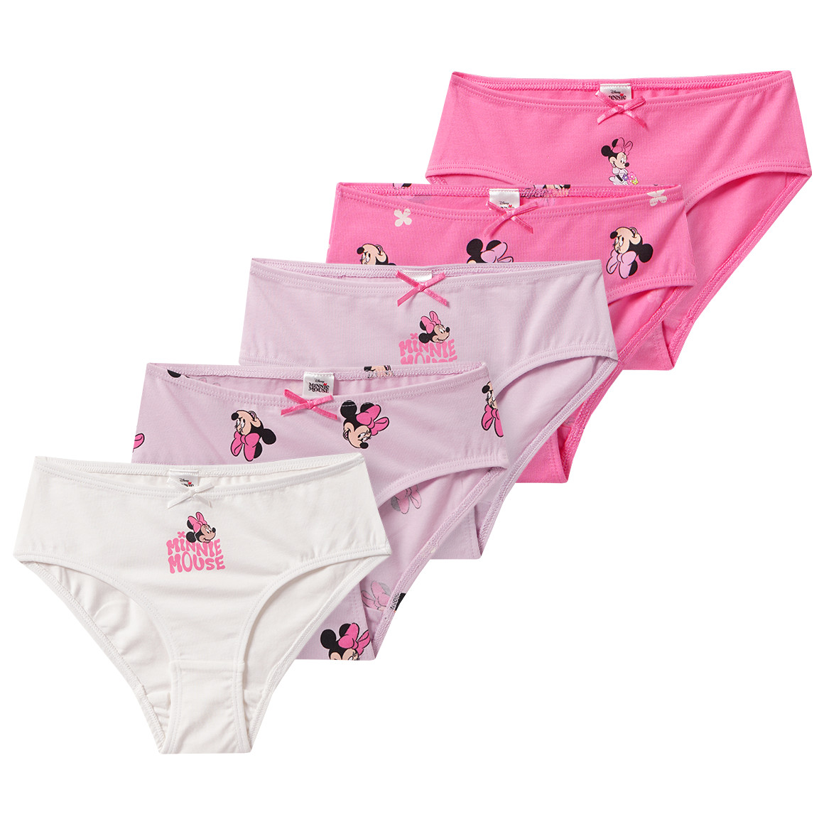 5 Minnie Maus Slips im Set
