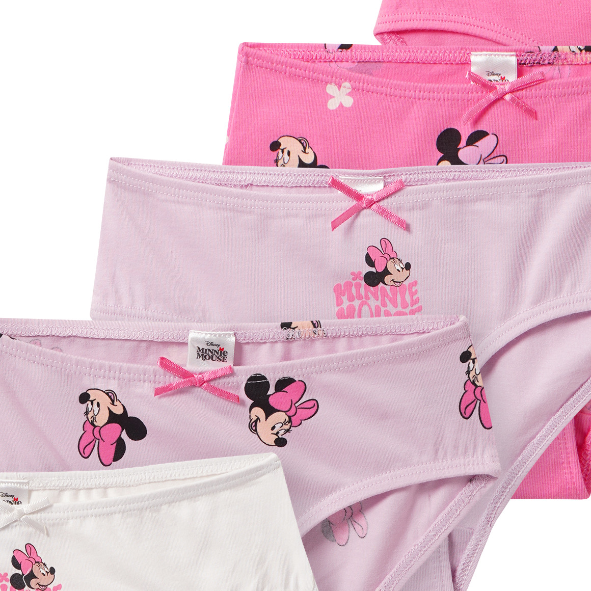 5 Minnie Maus Slips im Set