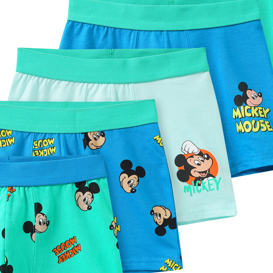 5 Micky Maus Boxer mit Print