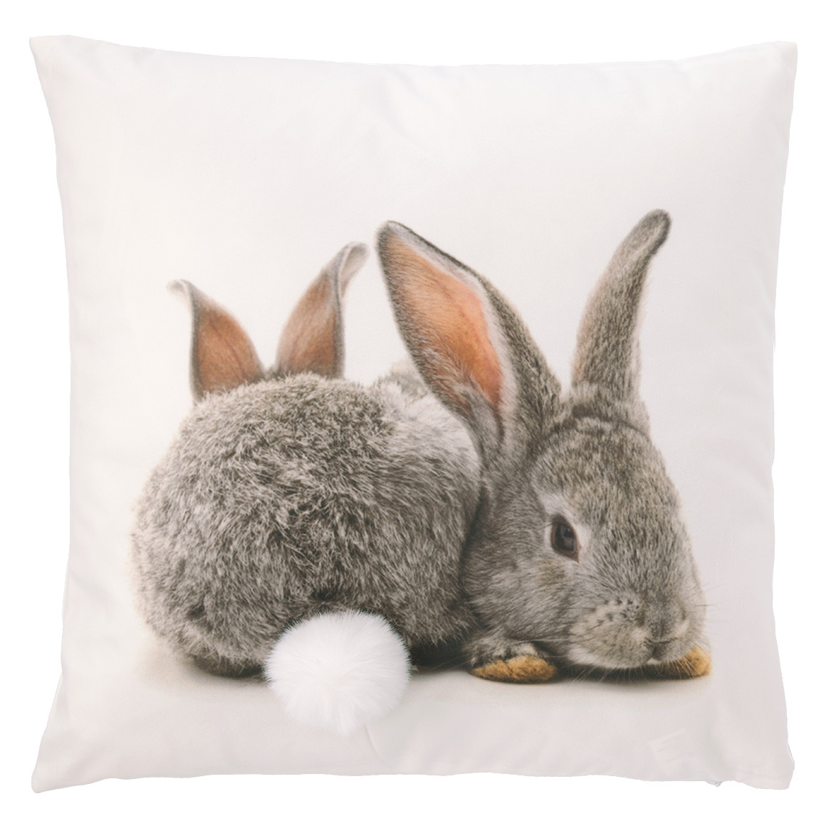 Kussen met haasjesmotief