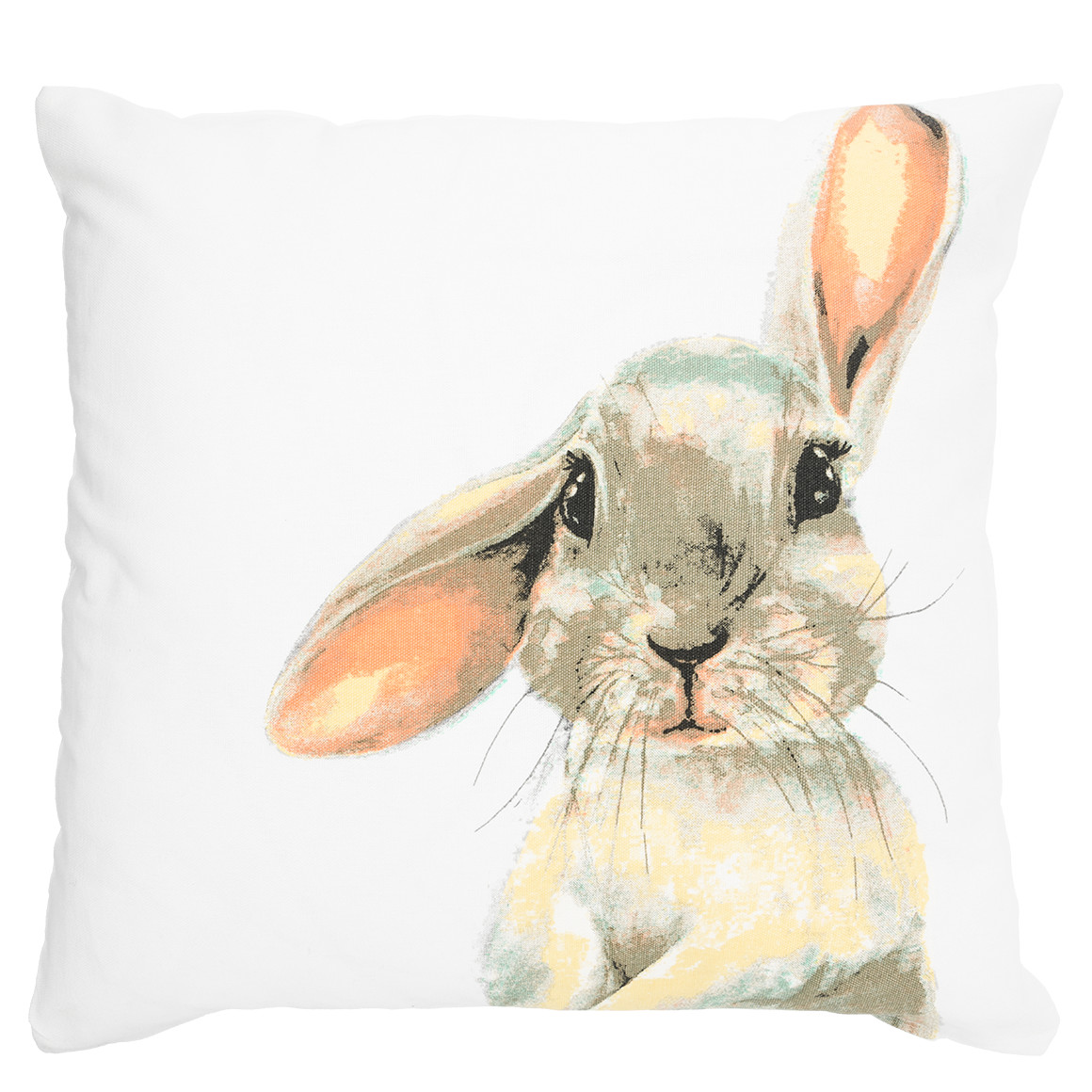 Kussensloop met haasjesmotief