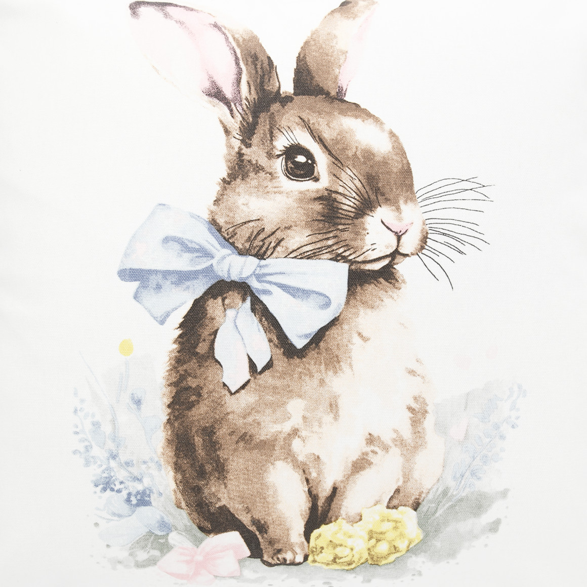 Kussensloop met hazenmotief