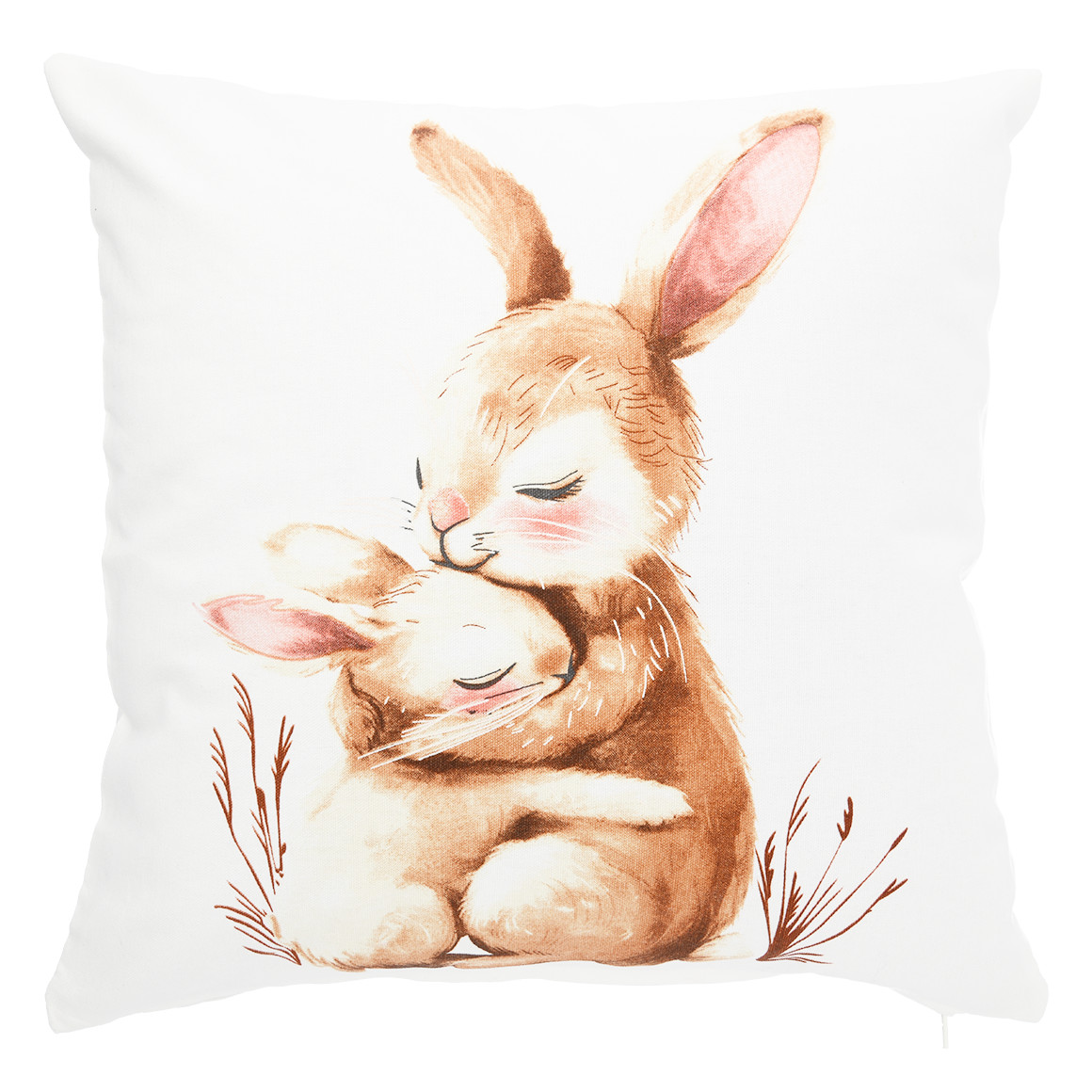 Kussensloop met hazenmotief