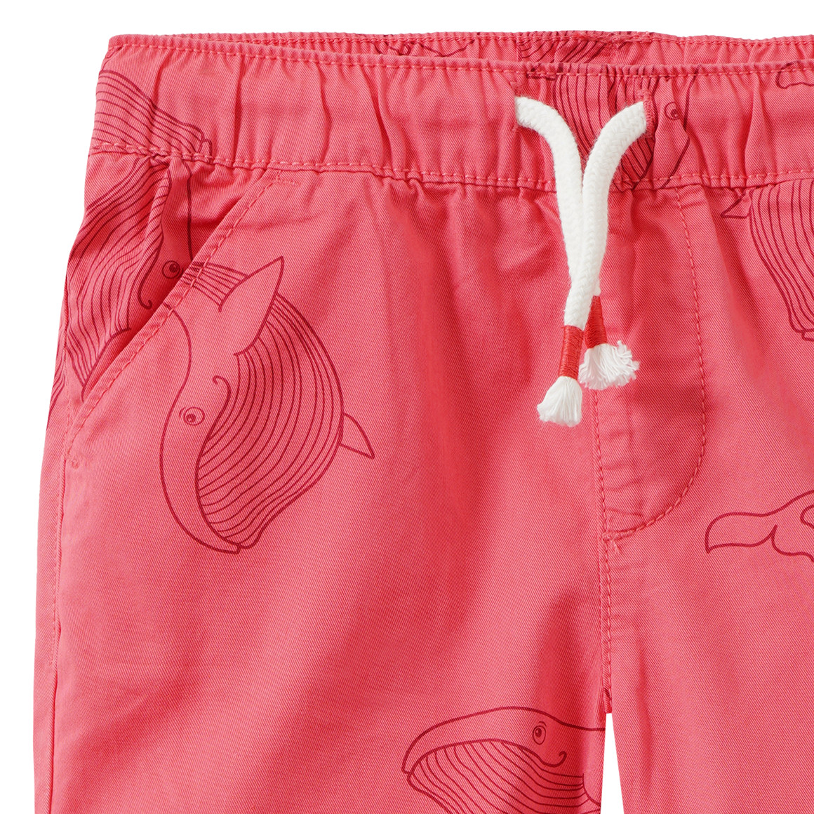 Baby Shorts mit Wal-Motiven