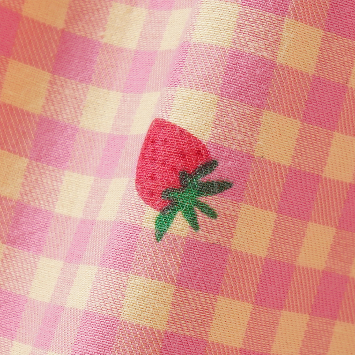 Meisjesjurk met aardbeienprint
