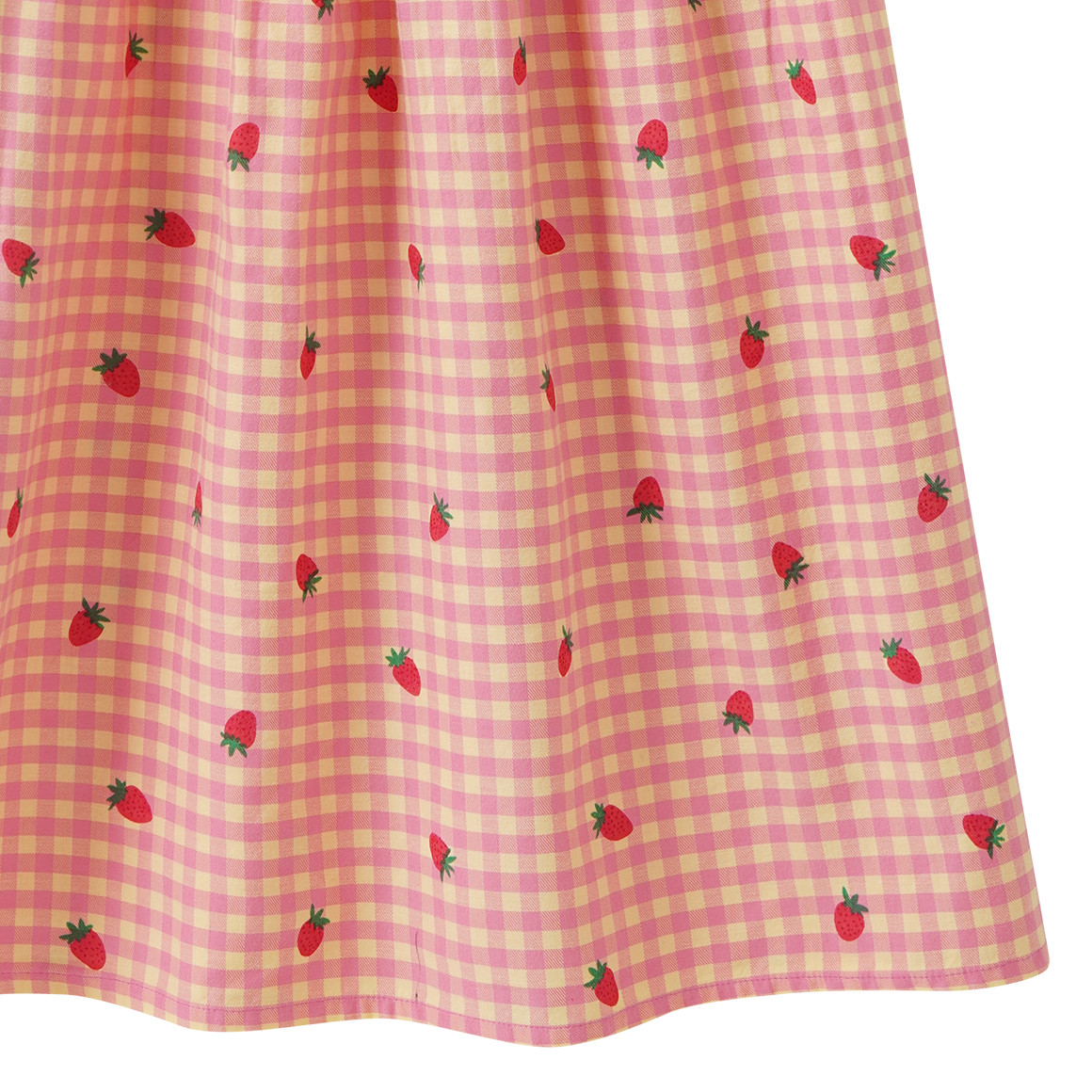 Meisjesjurk met aardbeienprint