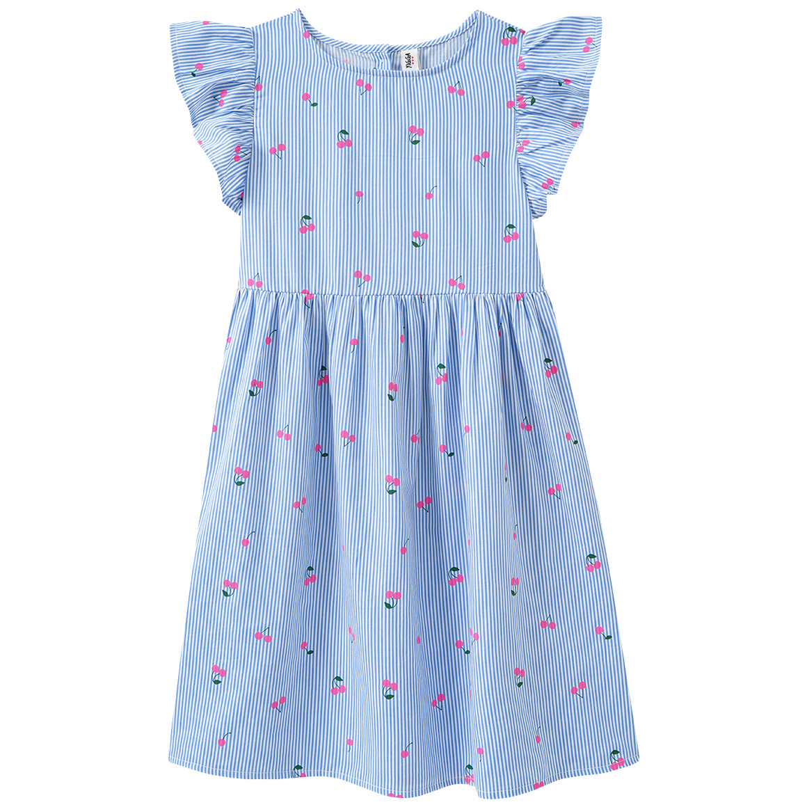 Meisjesjurk met kersenprint