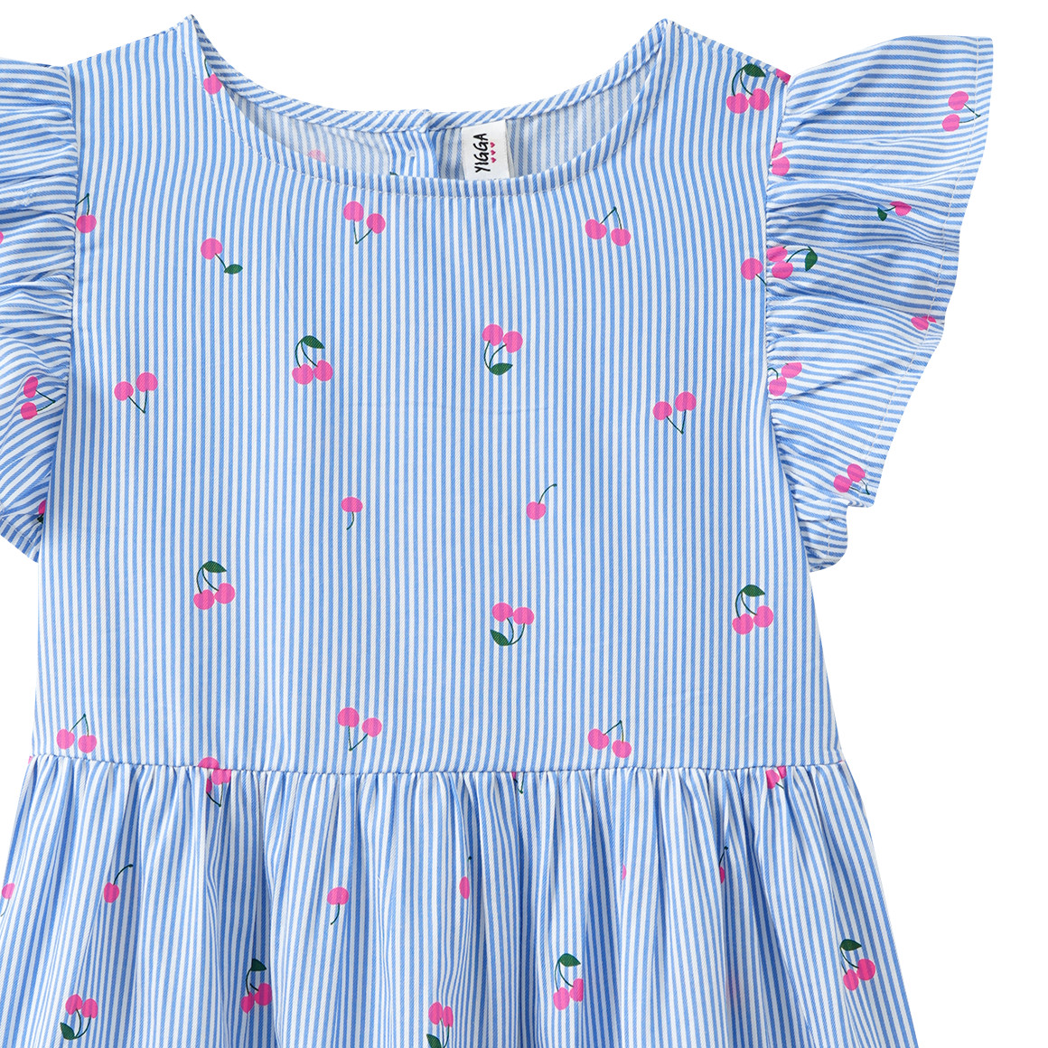 Meisjesjurk met kersenprint