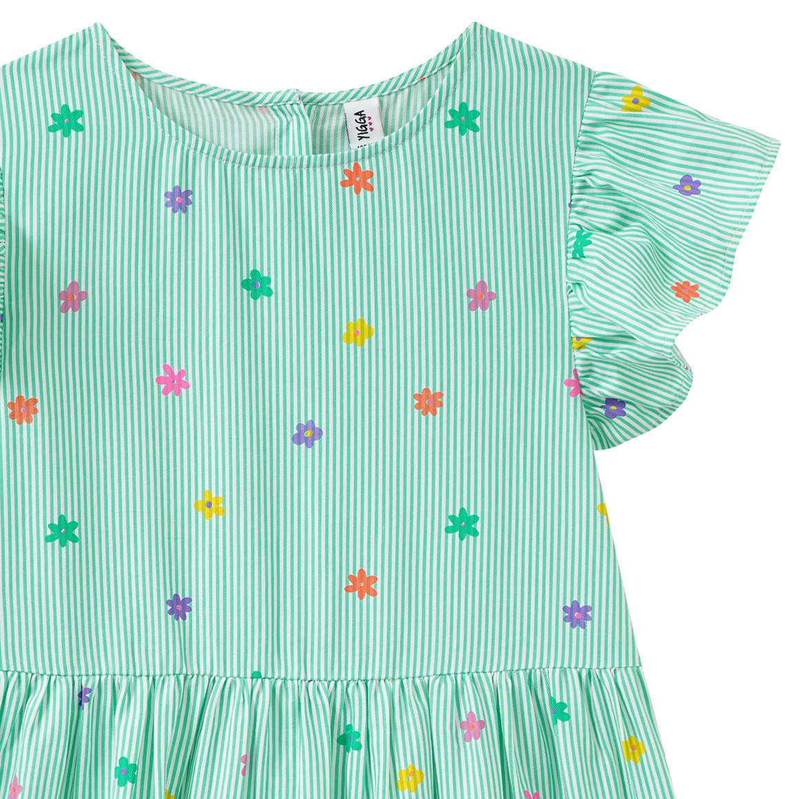 Meisjesjurk met bloemenprint