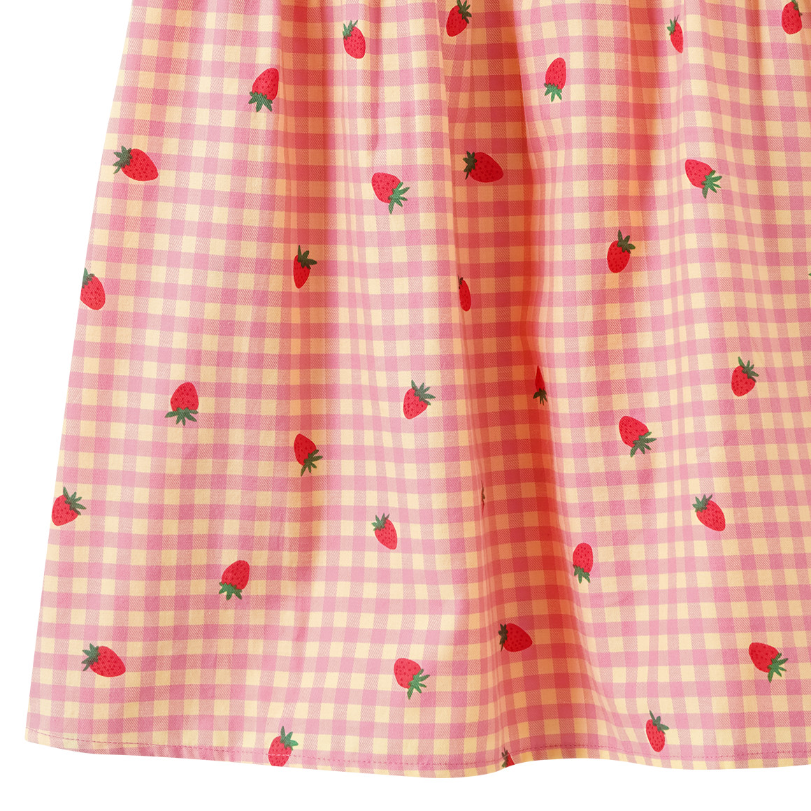 Mädchen Bluse mit Erdbeer-Print