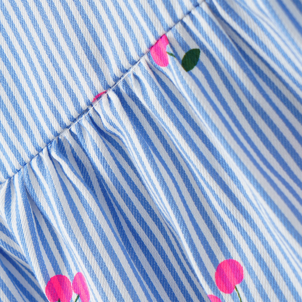 Mädchen Bluse mit Kirschen-Print
