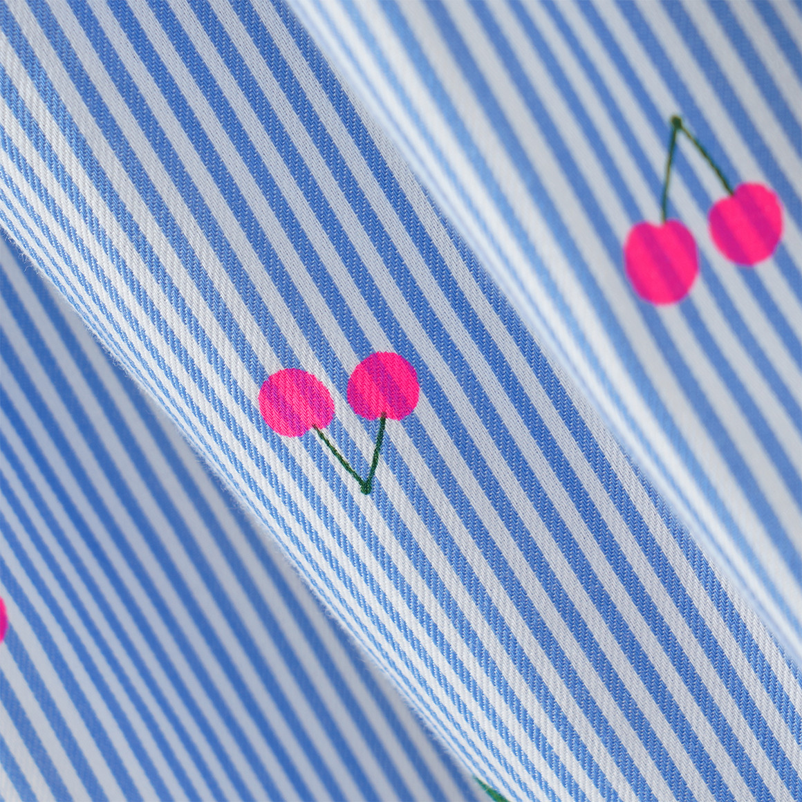 Mädchen Bluse mit Kirschen-Print