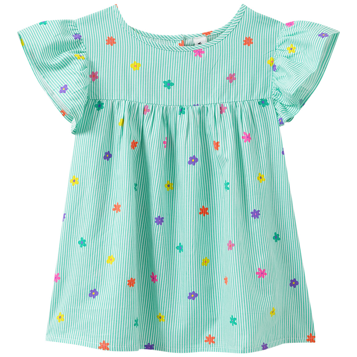 Mädchen Bluse mit Blumen-Print