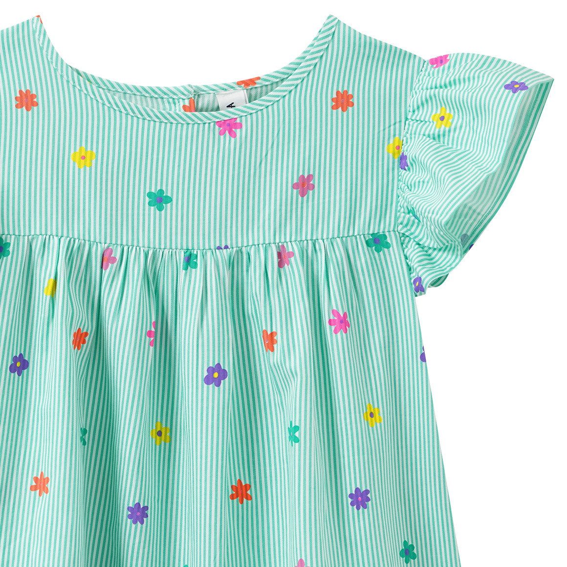 Mädchen Bluse mit Blumen-Print