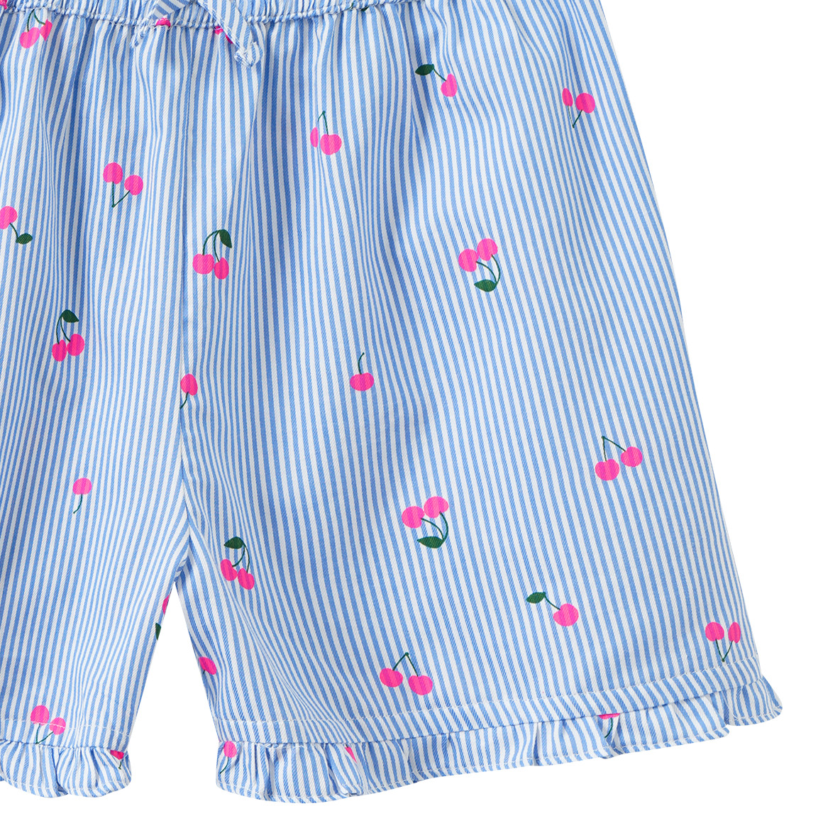 Meisjesshorts met kersenprint
