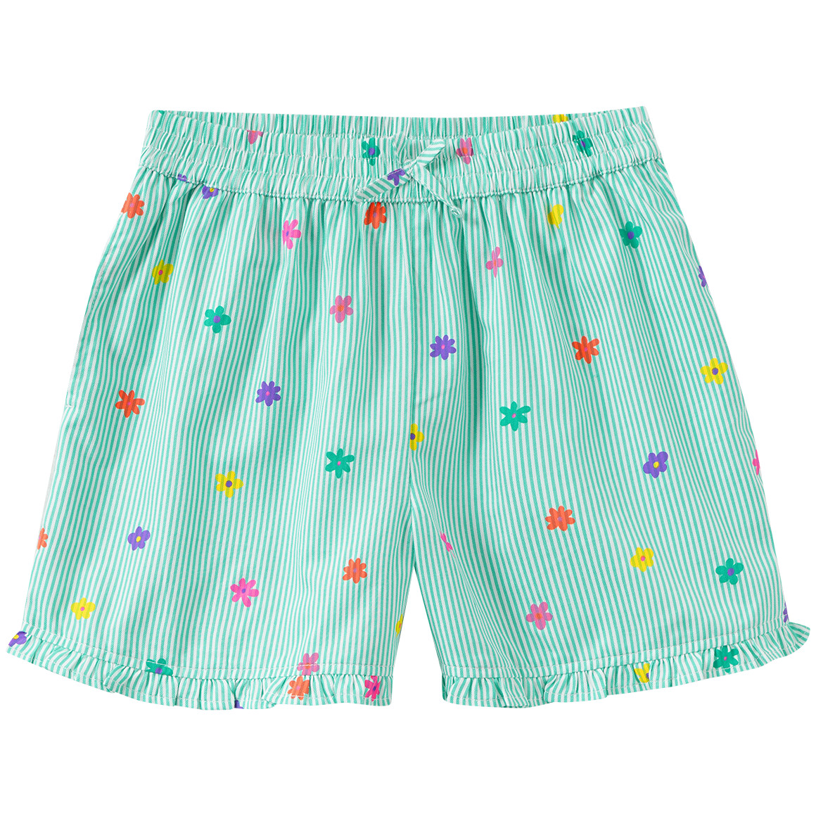 Meisjesshorts met bloemenprint