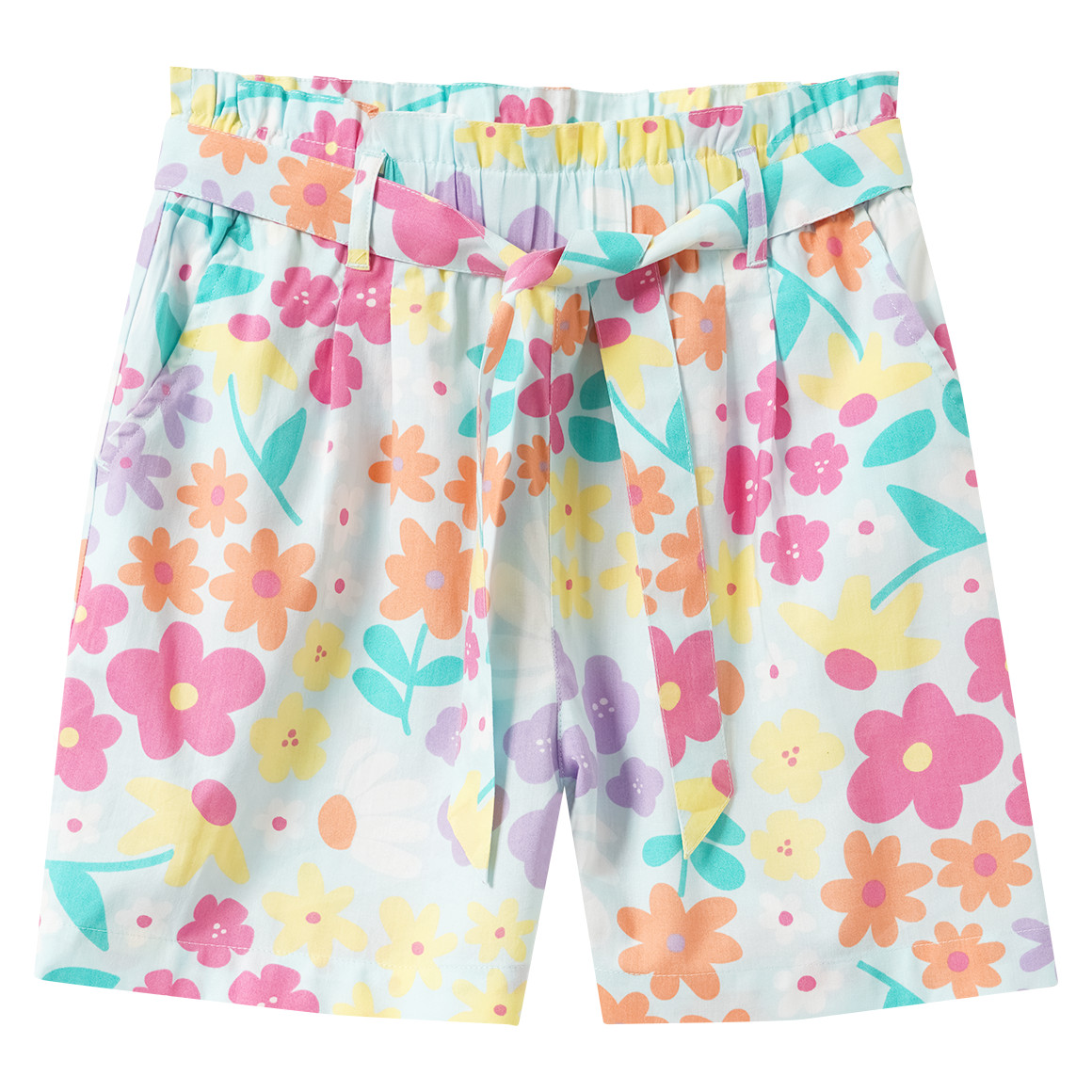 Meisjesshort met kleurrijke print